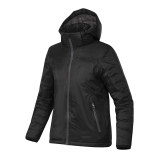 SAH-X1WBLK/DOLLGEMB X-1W, Women's Black Ice Thermal Jacket, BLK/DOL, LG, EMB