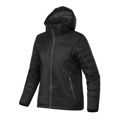 SAH-X1WBLK/DOLSMEMB X-1W, Women's Black Ice Thermal Jacket, BLK/DOL, SM, EMB