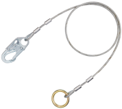 SAK-AJ408CG10 3 Protecta Cable Tie-Off Adaptor, AJ408CG-10, silver, 10FT