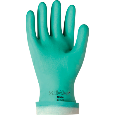SAL-37175/9 ANSELL 37-175 SOL-VEX 17 MIL NITRILE GLOVE, SIZE 9