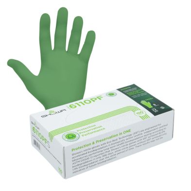 SAL-6110PF/LARGE 6110PF BIODEGRADABLE 4MIL NITRILE DISPOSABLE GLOVE LARGE