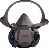 SAP-3MS6503 3MS6503 3M RUGGED COMFORT HALF FACEPIECE, 6503, LARGE