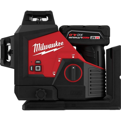TE1-363221 MILWAUKEE 3632-21 M12 GREEN 360 3-PLANE LASER