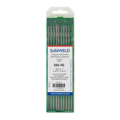 WEL-TWPUR332 PUR332 TUNGSTEN PURE 3/32" (10/PK)