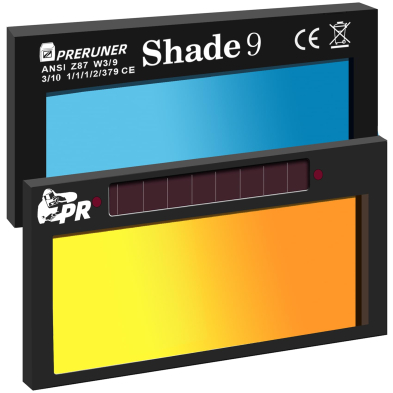 WEL-UV2409PF UV2409PF POLY LENS 2 X 4-1/4 SHADE 9