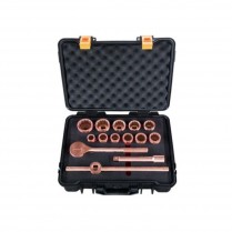 HT-A-900-MET-K0A Non Sparking Socket Set 3/4" Drive Metric 14 Piece Al-Cu