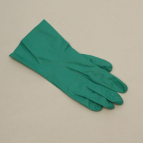 GL-G107 X GREEN 15mil NITRILE FLOCKLINED GLOVE  XLG