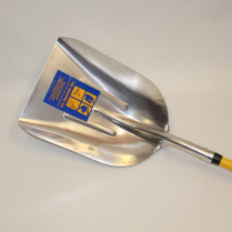 SC-ASF12 L #12 ALUM SCOOP W/FG LONG HNDL