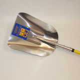 SC-ASF14 L #14 ALUM SCOOP W/FG LONG HNDL