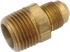 BHU42 BRASS HALF UNION 1/4 FLARE X 1/8 MIP