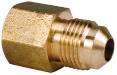 BHUF42 BRASS HALF UNION 1/4" FLARE X 1/8" FIP