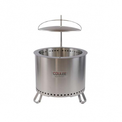 CCO0018 Coulee 17.5" Fire Pit Kit, Post, Fabric Cover, Fire Poker