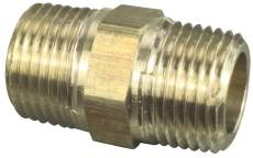 CN44 CLOSE NIPPLE, BRASS, 1/4"