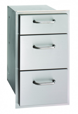 FM33803 SS TRIPLE STORAGE DRAWER