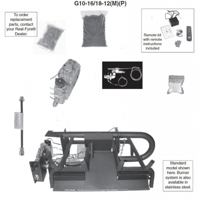 G10161812P OM----16/18 UNVENTED BNR, W/12MP, W/REMOTE