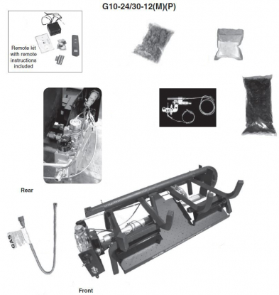 G10243012P OM-----24/30 UNVENTED BNR, W/12MP, W/REMOTE