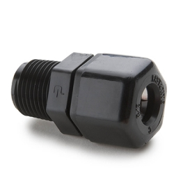 P10MC6 MALE COUPLER, 5/8 X 3/8, PLASTIC