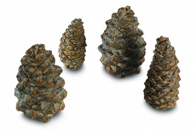 PC4 PINE CONES FOR GAS LOGS 4PK ASSTD SIZES