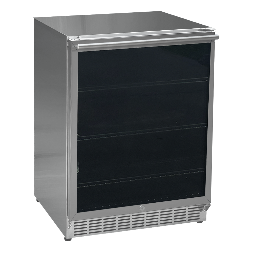 RCS Outdoor Rated Glass Door Refrigerator