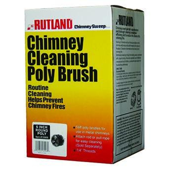 RP16908 8" ROUND POLY CHIMNEY BRUSH (4)