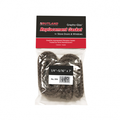 RP91N WOODSTOVE GASKET 84" ROPE 1/4-5/16" (12)