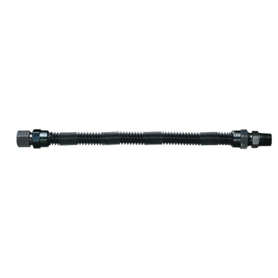 SSQFLEX8436 S.S. Flex Hose 36"-1/2" Fm Fl x 1/2 Male Fl Blk Quiet Flex