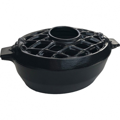 31666 John Wright Matte Black Lattice Steamer