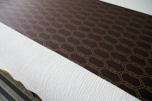  Cable Bed Scarves - Coffee Brown w/ Bronze (Overstock)