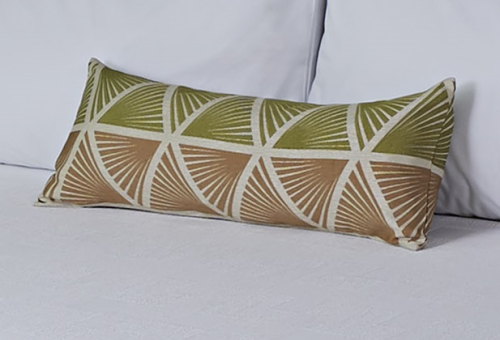 YSPGBFCTSRT24X10 Traces Moss Bolster Pillow Sham 24x10 (Overstock)