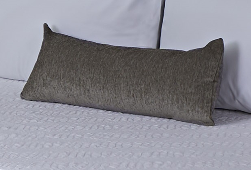 YSPGBFJTSRT24X10 Shadow Chenille Slate Bolster Pillow Sham 24x10 (Overstock)