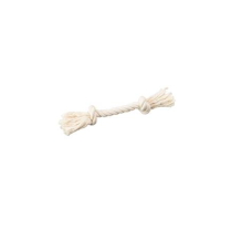 MULTIPET Toy 2-Knot White Rope MD 9"
