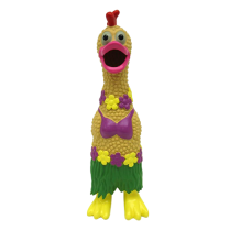MULTIPET Toy Latex Chicken Hulu 11"