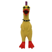 MULTIPET Toy Latex Chicken Rock Star 11"