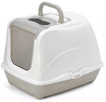 MOD FLIP Cat DUX Hood LG Litter Pan Warm Grey C230-0330 (6)