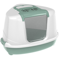 MOD FLIP Cat Corner Hood Litter Box Soft Green C250-0378 (6)