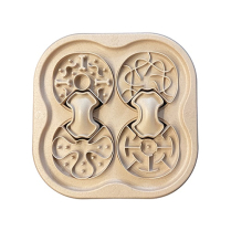 FOUFOU 2-in-1 Slow Feeder & Nosework Puzzle Toy