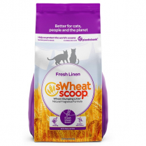 SWS Fresh Linen Wheat Clumping Litter 11.4kg/25lb PURPLE*