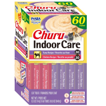 INA Churu Indoor Care Tuna&Ckn Variety BOX 60pk 30oz (8) NEW