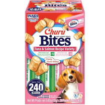 INA Churu Bites DOG Ckn Wrap Tuna/Salm Var 20pk 8.4oz(4) NEW