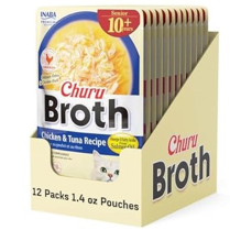 INA Churu Broth Senior 10+ Ckn & Tuna CARTON 12x1.4oz (2)