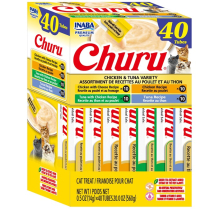 INA Churu Puree Ckn&Tuna Variety BOX 40pk 20oz (12) NEW