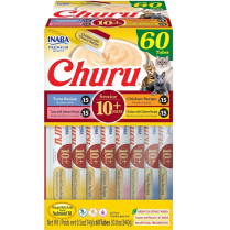 INA Churu Senior 10+ Variety BOX 60pk 30oz (8) NEW