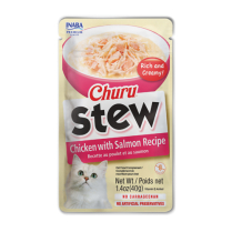 INA Churu Stew Chicken w/ Salmon CARTON 12x1.4oz (2)