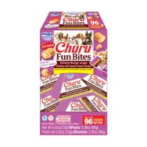 INA Churu Fun Bites DOG Ckn Wrap SwPot BOX 3.36oz (12) NEW