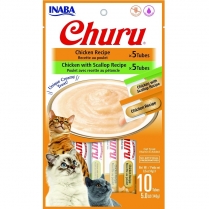 INA Churu Puree Ckn Var Bag 10pk CTN (8x5oz) 40oz (2)