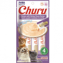 INA Churu Puree Ckn w/ Shrimp Flavor 4pk CTN 6x2oz (8)