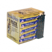 WLS Suet Plus Wild Bird Blend 5pk w/Feeder #228 (12)