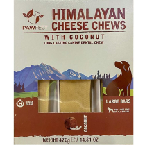 Pawfect Himalayan Cheese Chew 3pk LG Coconut 420g (48)