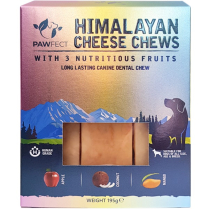 Pawfect Himalayan Cheese Chew 3pk MD Appl/C'nut/Mango 195g