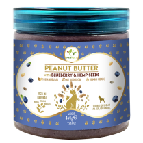 Pawfect 100% Natural P'nut Butter w Blueberry&Hemp 275g (64)